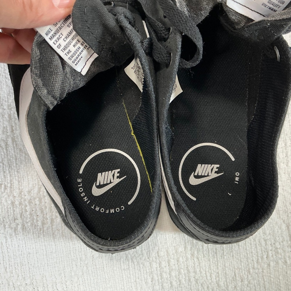 Nike SB Canvas‎ Mens Black White Skate Shoes Sneakers Size 10 CW6539 002 - Picture 9 of 10